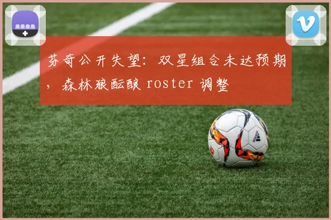 芬奇公开失望：双星组合未达预期，森林狼酝酿 roster 调整